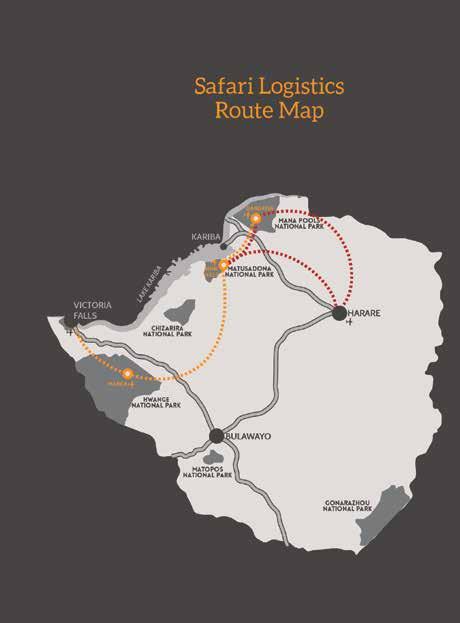 ROAD TRANSFERS Safari Logistics offers road transfers within Zimbabwe and between the Zambia and Botswana border posts.