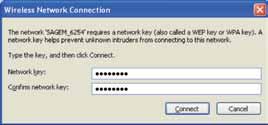 02 Pojavljuje se prozorčić s poljima za unos mrežnog ključa (Network key) potrebnog za pristup Vašoj bežičnoj mreži.