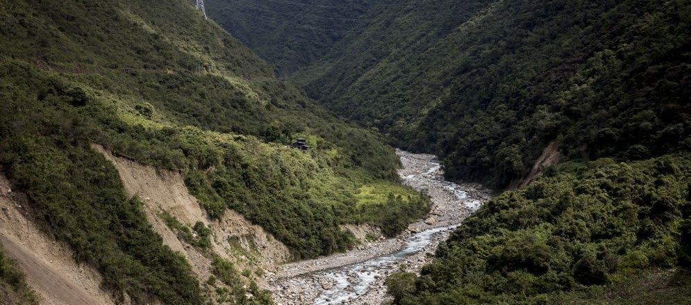 Collpapampa FOLLOWING THE SANTA TERESA RIVER VALLEY Today you will hike in the Santa Teresa River valley where you will hop over small streams fed by waterfalls descending from the glaciers and cross