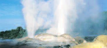 geysers, boiling mud pools and colourful volcanic craters.