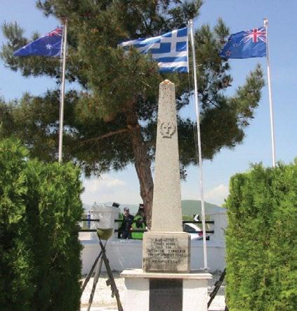 Right: Corporal Angelo Barbouttis 1945 The memorial at Xinon Neron near Florina, Macedonia was the first memorial erected in Greece to commemorate a World War Two battle.