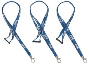 49 Customised lanyards including double hook fitting and safety buckle. inc. 1 colour print 4 week lead time: 0.