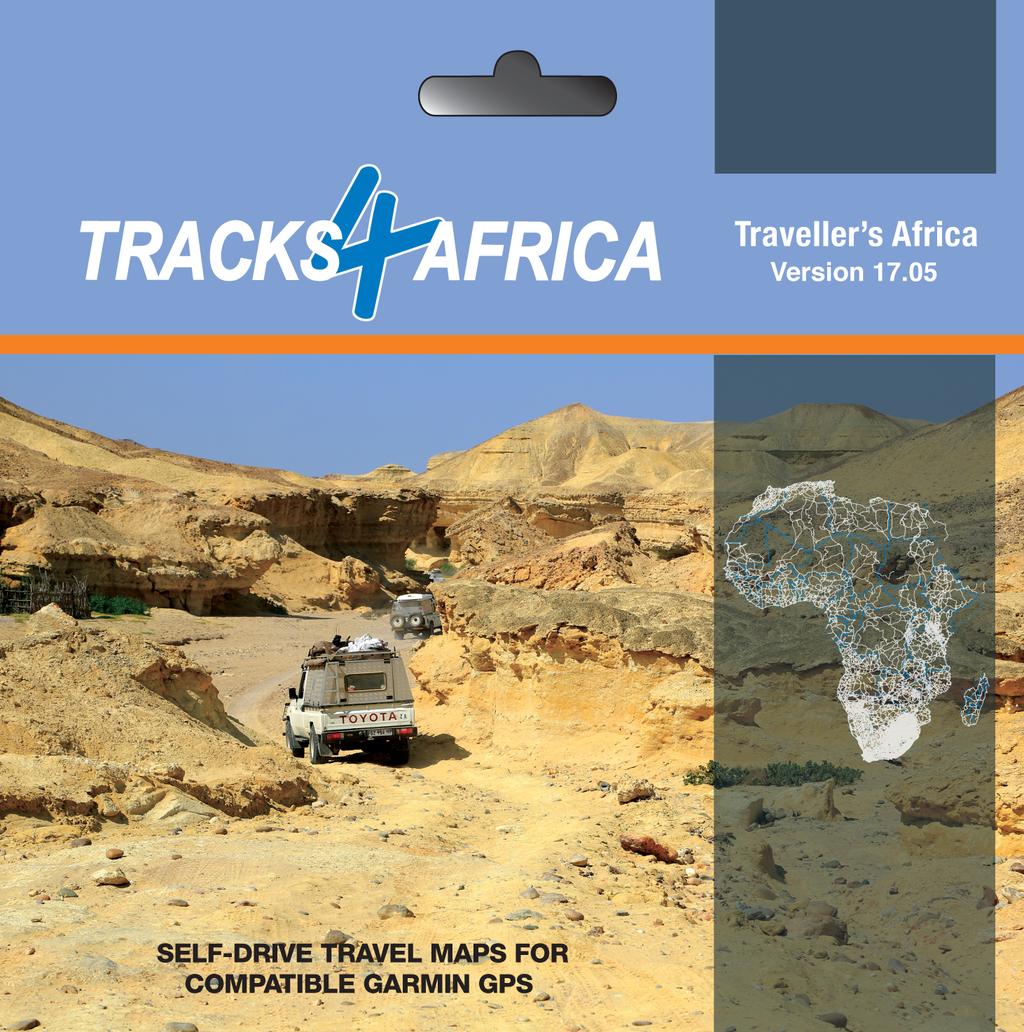 What is new on the T4A GPS Maps Traveller s Africa 17.05 T4A GPS Maps 17.05 comes preloaded on a micro SD card with standard adapter, ready for Plug & Navigate.