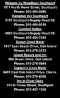Island Resort and Inn 500 Ocean Drive, Oak Island Phone: 910-278-5644 Captain's Cove Motel 6401 East Oak Island Drive, Oak Is.