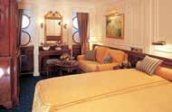 SEA CLOUD II CRUISE RATES 204 to 206 Double rate $7,999 Sigle rate $7,999 Cabi Deck. State Rooms. Twi berths, shower. 207 to 210 Double rate $9,999 Sigle rate $14,999 Cabi Deck. Superior Cabis.