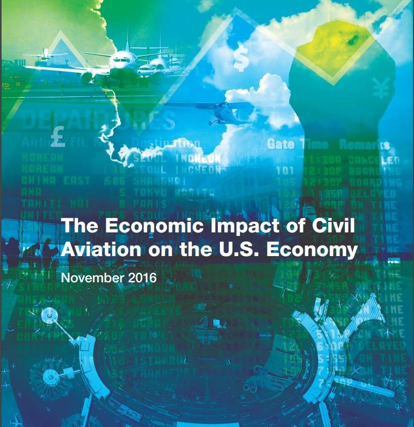 Economic Impact of Civil Aviation In 2014, civil aviation generated $1.6 trillion in economic activity and supported 10.6 million jobs. Civil aviation accounted for 5.1% (846 billion) of the U.S.