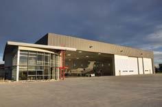 International Paper Company Corporate Flight Department Hangar Memphis, TN Design / Builder for a corporate flight department facility comprised of a 30,400 SF hangar with a 13,800 SF office and shop
