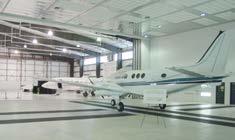 The facility includes two 40,000 SF maintenance hangar bays with aircraft drive-thru capability.