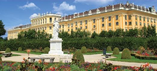architecture, scenic parks and gothic spires that fill the city. Tonight, return to Schoenbrunn Palace for an unforgettable Classical music performance featuring the works of Mozart and Strauss.
