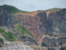 Topography, Geography & Geology Rock formations exposed on the land and the geological strata of the Ogasawara Islands