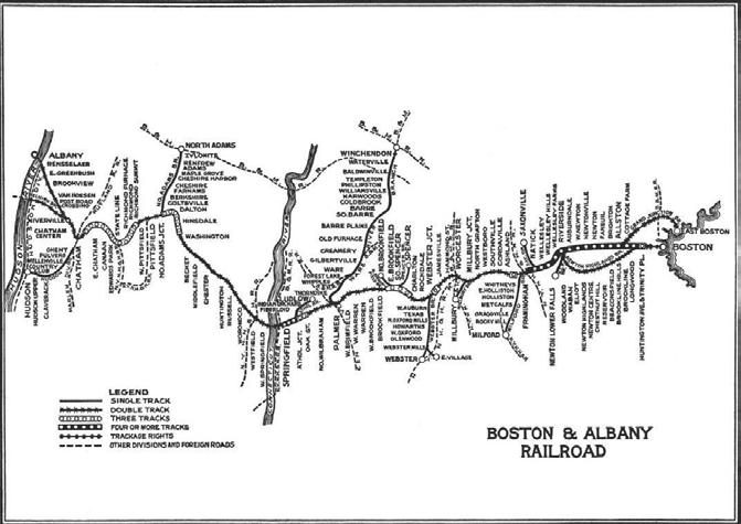 Boston & Albany (NYCS) The Boston and Worcester Railroad was chartered June 23, 1831 and construction began in August 1832.