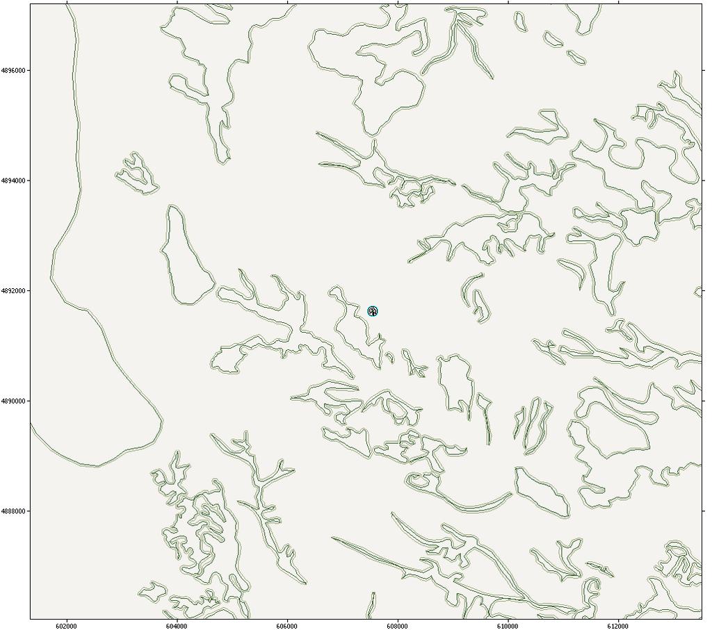 mapa hrapavosti terena (b)
