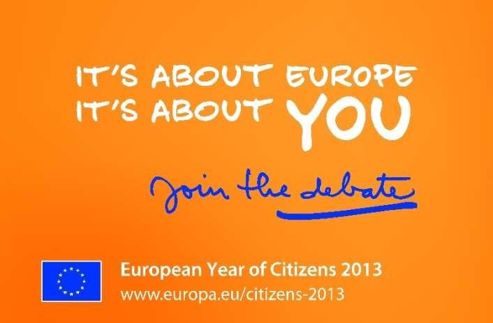 Оваа 2013 година, ЕУ ја посветува на граѓаните 10. Концептот на европското граѓанство беше воведен со Мастришкиот договор.
