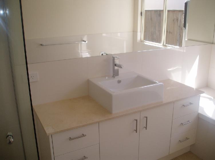 Builders Delight Services Pty Ltd Page 9 Customized Kitchen and Vanity Cabinets Hinges and rails: Blum of Austria Finish: Standard range :2Pac PVC; Melamine wide range to