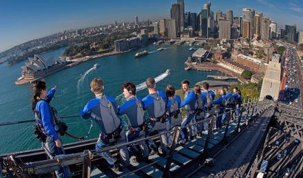 This is the opportunity to climb the world famous Sydney Harbour Bridge.
