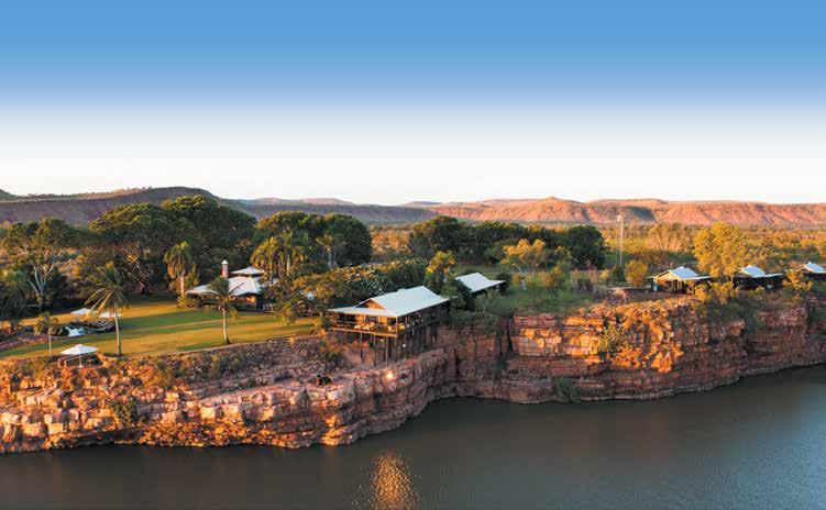 setting Cruise the Chamberlain Gorge Escape to a romantic waterfall Relax in the Zebedee Springs Go Barramundi fishing, set out on a horse trek, or explore remote areas by helicopter that only a