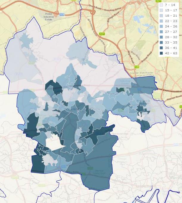 Figure 4 shows RTC attendance numbers for St Helens residents. The map displays patient LSOA of residence, not the location of the incident. Figure 4.