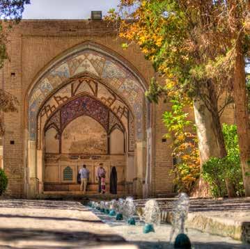 (Approximate driving distance today = 500km) ISFAHAN u TEHRAN Thursday, November 3 On today s drive to Tehran, stop in Natanz to visit the 12th-century Masjed-e Jame, built with a four iwan (an open,