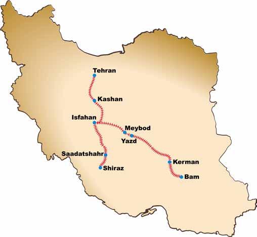 TOURS OVERVIEW Tour route and stop details The Persian Caravan Train tour is an iconic experience of discovering the story of Persia.