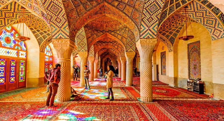 Nasir ol Molk Mosque, Shiraz DAY 11 SHIRAZ TEHRAN After breakfast, will start our full day tour of Shiraz. At first, we will visit Karim Khan Citadel.