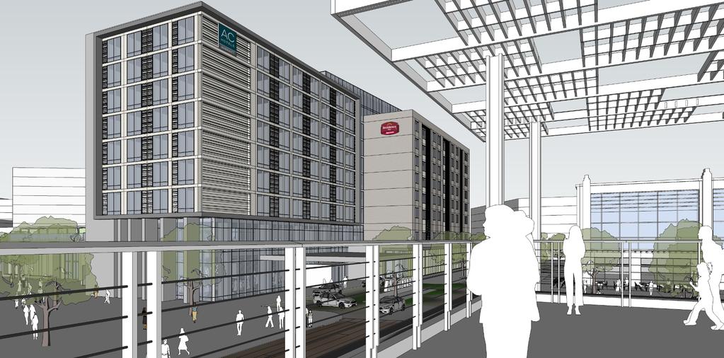 FRISCO STATION 600-Room Lifestyle Campus Hotel Developer: NewcrestImage Phase 1: AC by Marriott (8 stories) & Residence Inn (7 stories) *Shared