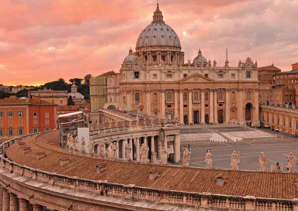THE VATICAN Trip Information DATES May 7 to 18, 2018 (12 days) SIZE 35 participants (single accommodations limited please call for availability) COST* $8,695 per person, double occupancy $10,345 per