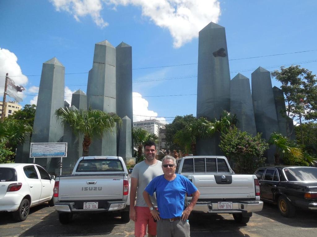 Back at the Port of Asuncion, Nick and I posed beside an interesting