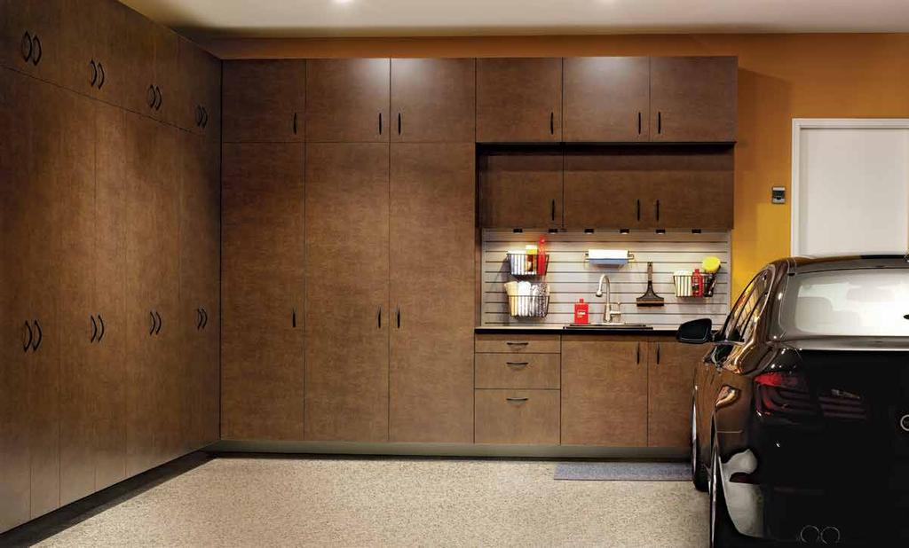 Wall-to-wall storage maximizes every inch of space.