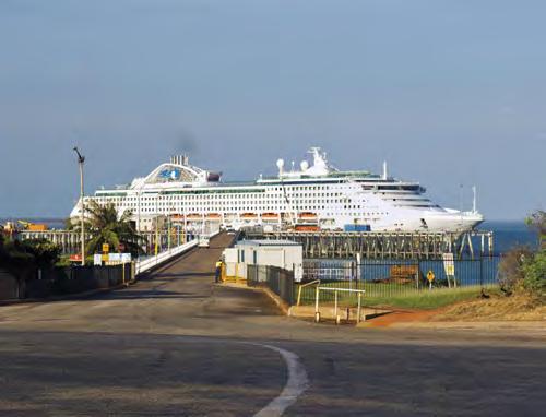 cruise shipping overview is now able to provide cruise ships with an inviting and safe anchorage due to supporting infrastructure and a passenger disembarkation point within walking distance of
