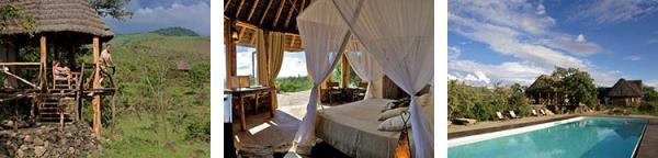 OR Campi ya Kanzi is located on a 280,000-acre Maasai Group Ranch surrounded by Chyulu, Tsavo and Amboseli National Parks, and stretching to the foothills of Mount Kilimanjaro.