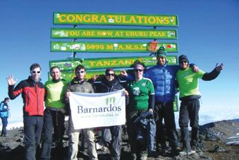 The Barnardos Kilimanjaro Summit Challenge is a challenge both in the physical preparation and in the fundraising required, but we will provide you with advice and support.