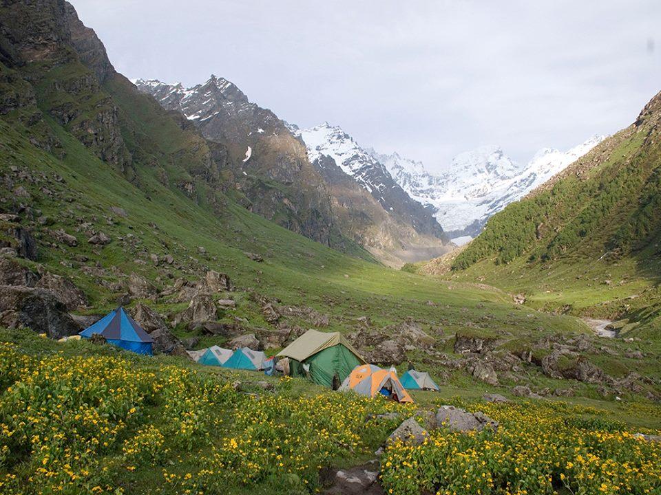 #15 Hampta Pass Trek Region: Himachal Pradesh Duration: 05 days Grade: Easy to Moderate Max Altitude: 14,100 Ft.