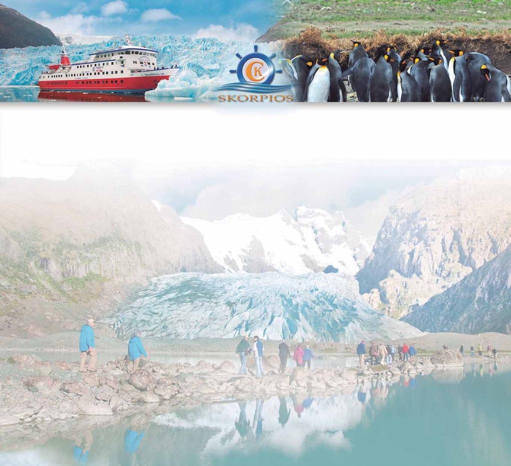 UNIQUE FAUNA AND GLACIERS The Skorpios Cruises Penguins and Glaciers