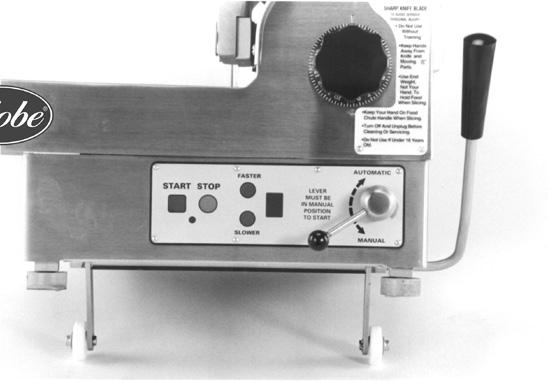 Automatic slicers have a lift lever that raises slicer to allow cleaning underneath. a. With auto engage lever in Manual position, push chute arm to the back of slicer. Figure 16-1 b.