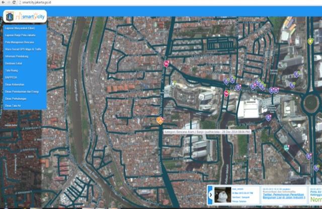 6. Smart Tech enables public to monitor, evaluate, and involve more in Government s activities Android apps: QLUE smartcity.jakarta.go.