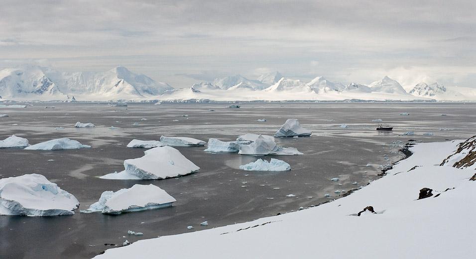 Climb a snow-clad hill for sweeping views of the Antarctic Peninsula s rugged icescape.