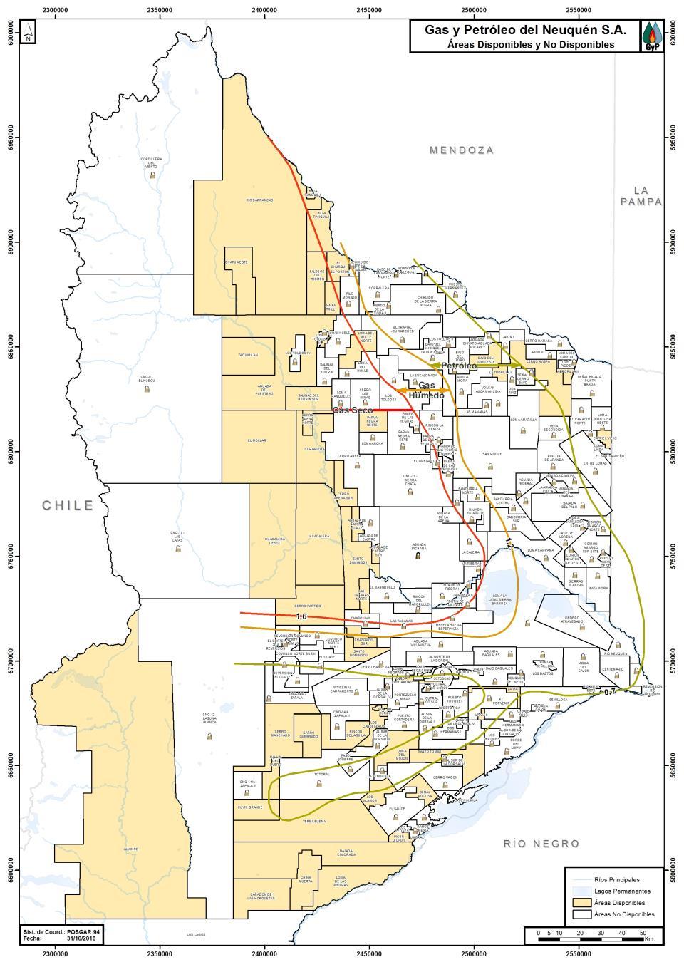 Current Situation The Province of Neuquén has outlined 165 blocks for the exploration, development and exploitation of hydrocarbons in its territory.