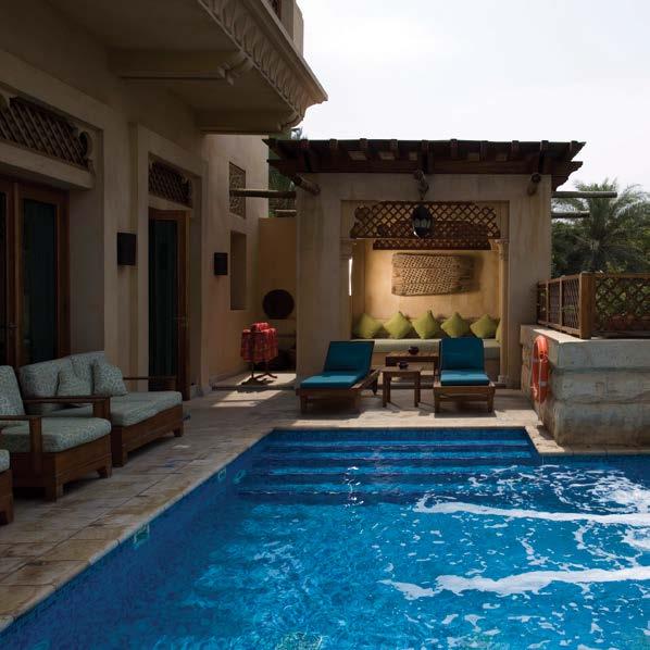Jumeirah Malakiya Villas Madinat Jumeirah, Dubai One of the reasons that the Arab culture has retained much of its charm over the centuries is the harmonious coexistence of contrasting elements.