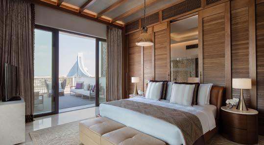 With an interior design inspired by sand dunes, blue skies, sea breeze and Dubai s heritage of pearl diving and Bedouin traditions,