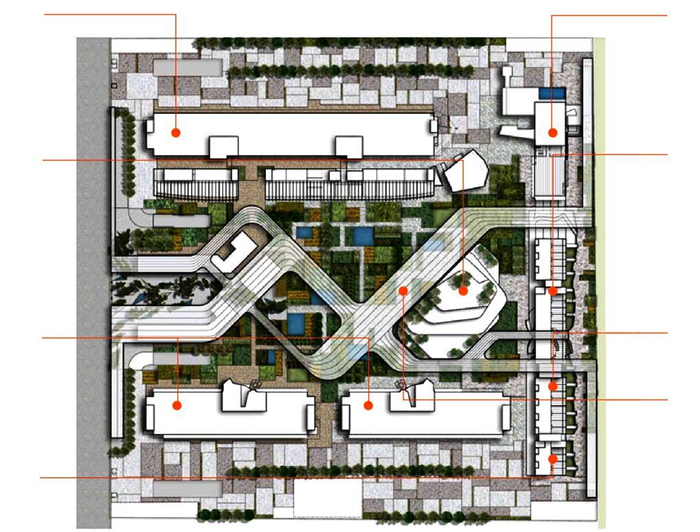 WTC NOIDA Site Plan - Mixed Use Anchor Block (G+5) Multitenant Offices Global Offices Retail + WTC Studio Grand Lobby Seminars & Conferences Business Center Premium Offices WTC ONE WTC TOWER HOTEL