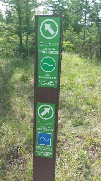 notifications to the users to changes to the trail system in unusual situations.