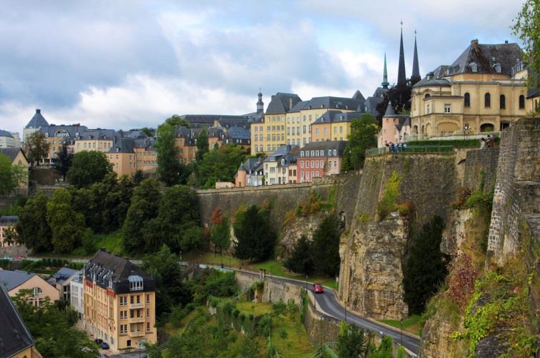 its location and natural geography, Luxembourg City