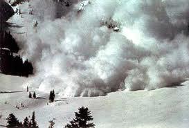 A Hazard in Mountain Areas: Avalanche An avalanche is when a large amount of snow and ice falls down a mountain at massive speeds (up to 185 miles per hour), and can be fatal particularly when it