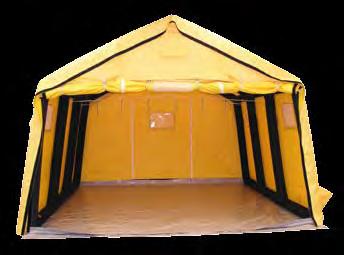 With our pneumatic tents, you can quickly set up protective space for colleagues or injured persons.