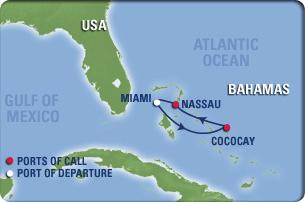 3 Night Bahamas Cruise Ship Name: Majesty Of The Seas Departure Port: Miami, Florida 2011 Sail Date(s): Jul.