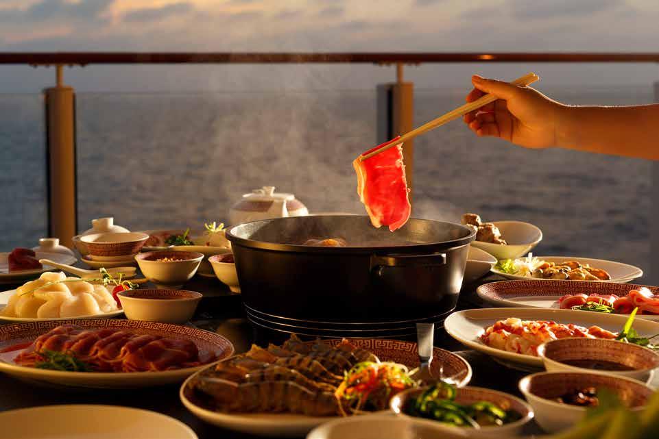 INDULGENCE 3 4 2/HOT POT Feel the sea breeze as you relish a hearty feast at
