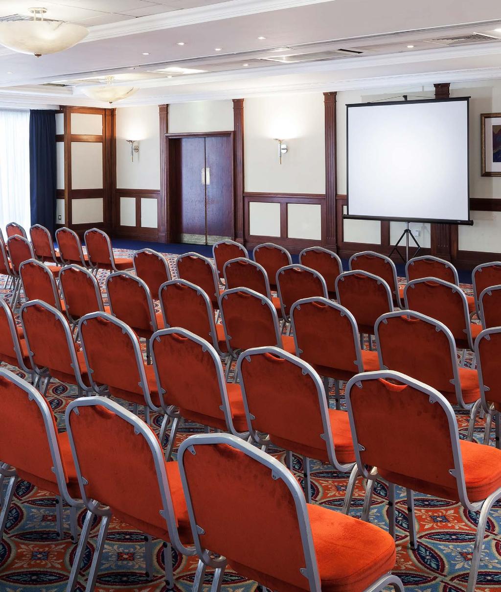 Meeting Facilities 11 Meeting and Event rooms, with capacities from 2-180 delegates Dedicated Meeting Centre and Cafe incorporating 6 Meeting Rooms Flexible delegate packages available to suit your
