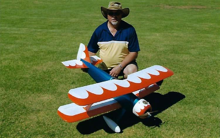 foam wings and was built by Jim Lynch. This model is O.S.