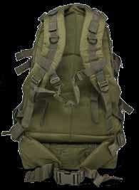MOLLE webbing on the front and on either side allow for expansion and customization and make it the perfect base for a bug-out or EDC bag.