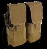 5 oz Single Rifle Mag Pouch Double Rifle Mag Pouch Folding Ammo Dump Pouch Unfolds to hold shotgun